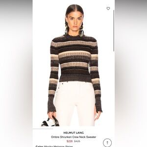 Helmut Lang Wool Striped Sweater